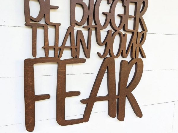 Let Your Faith Be Bigger Than Your Fear Metal Wall Art Faith Sign Laser Cut Metal Signs Decor Home