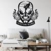 Lineman Skull Metal Art Personalized Metal Name Sign Custom Lineman Name Sign Gift for Dad 2