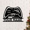 Loading Game Control Metal Art Personalized Gamer Name Sign Gaming Room Decoration 1