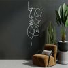 Metal Wall Decor Gay Love Line Home Decoration Minimalist Art 4