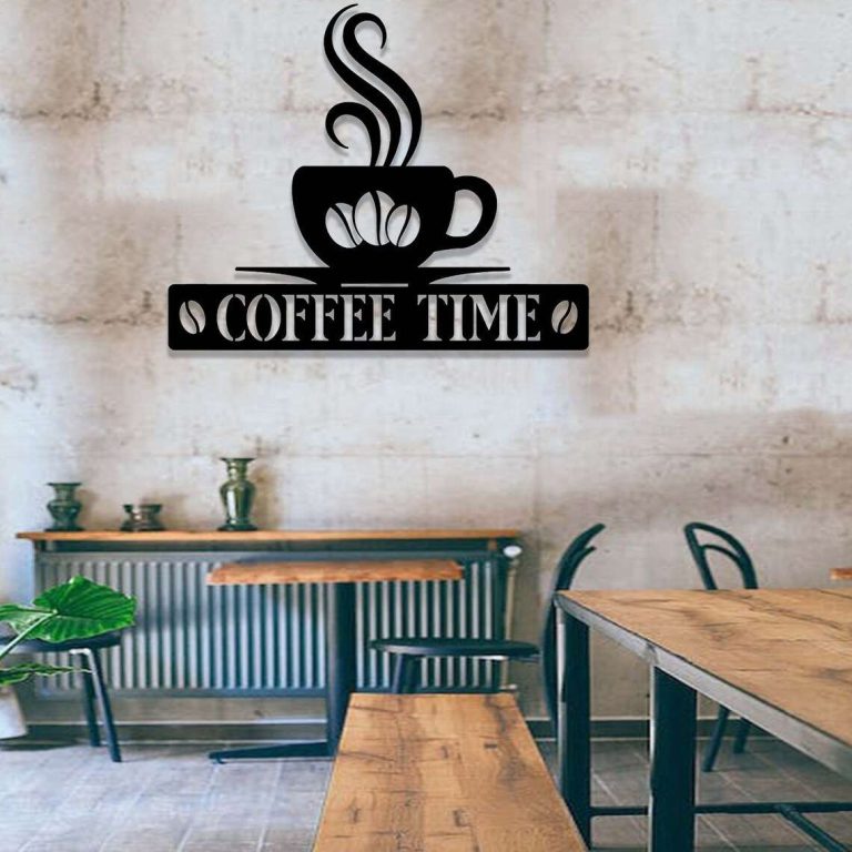 Personalized Coffee Bar Sign Metal, Coffee Bar Decor, Kitchen Wall