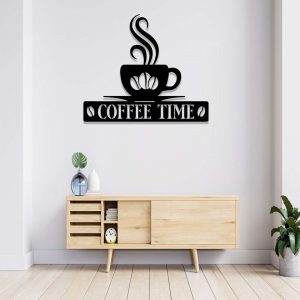 Personalized Coffee Bar Metal Sign Coffee Bar Decor Kitchen Wall Decor Cafe Shop Decor 3