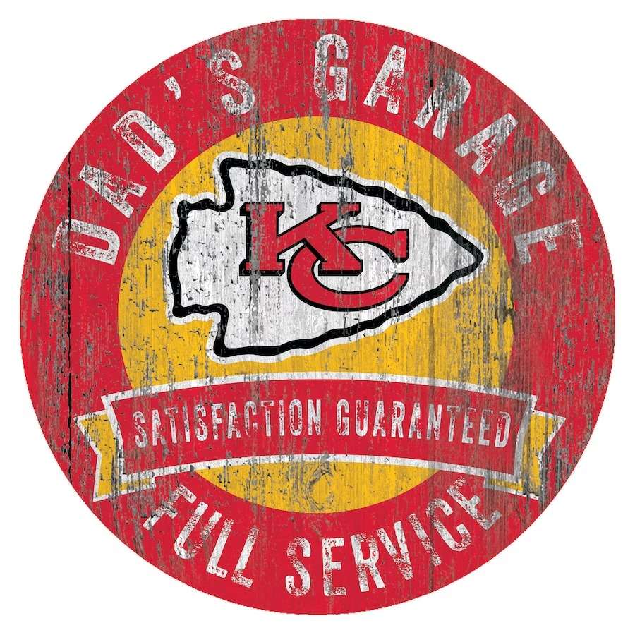 Personalized Dad Garage Kansas City Chiefs Metal Sign Birthday Xmas Gift NFL Sign Super Bowl 2023