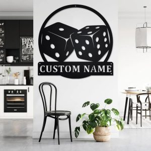 Personalized Game Deice Metal Sign Custom Gamer Name Signs Gaming Room Decoration