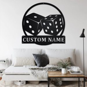 Personalized Game Deice Metal Sign Custom Gamer Name Signs Gaming Room Decoration 3