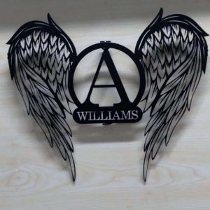 Personalized Metal Angel Wings Name Sign Memorial Garden Plaques Gift for Who Loss of Loved One Personalized Metal Signs 4