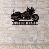 Personalized Motorcycle Metal Sign Custom Biker Name Sign Garage Wall Decor 1