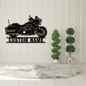 Personalized Motorcycle Metal Sign Custom Biker Name Sign Garage Wall Decor 3