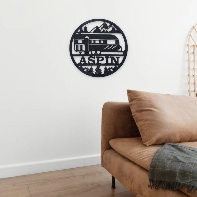 Personalized Travel Trailer Metall Wall Art Laser Cut Metal Signs