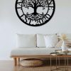 Personalized Tree Of Life Family Name Sign Monogram Wall Decor Family Established Sign 2