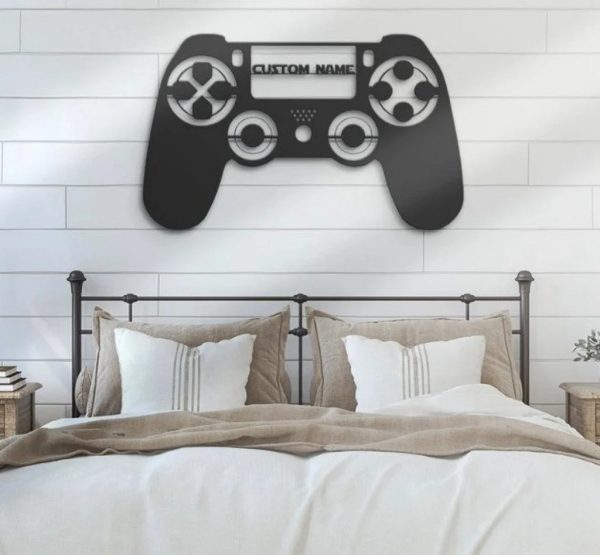 Personalized Video Game Room Sign Custom Gamer Name Sign Gifts for Gamer