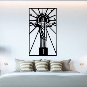 Religious Jesus Metal Wall Art God Sign Christian Gifts Laser Cut Metal Signs Home Decor 4