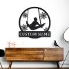 Rings Gymnastics Metal Art Personalized Metal Name Signs Gymnastics Gift Home Decoration 2