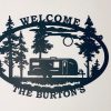 Travel Trailer Camper Sign Personalized Metal Name Signs Wild Camping Decor Home 2