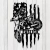 US Dirt Bike Metal Sign Personalized Biker Name Signs Motocross Rider Home Decor 1