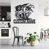 US Eagle Bullet Soldier Metal Wall Art Custom Laser Cut Metal Signs Personalized Soldier Name Sign Metal Military Signs 3