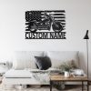 US Motorcycle Metal Wall Art Personalized Metal Name Signs Gifts for Biker Garage Decor 2