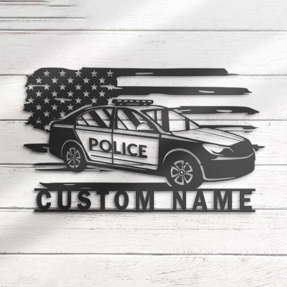police car sign