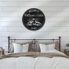 Welcome To Cabin Life Metal Wall Art Personalized Metal Name Signs Mountain Forest Camping Sign Decor 2