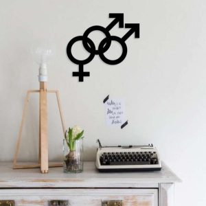 Bisexual Sign Wall Decoration Bisexual Wall Art Pride Month Home Decoration LGBT Gift 1