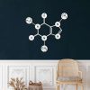 Caffeine Molecule Metal Wall Art Laser Cut Metal Sign Biology Chemistry Art Decor for Room 2