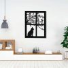Cat Sit On Widow Metal Wall Decor Metal Wall Art For Living Room Home Decor Housewarming Gift Gift for Mom Gift for Cat Lover 5
