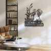 Couple Heron Bird Metal Names Sign Gift for Couple Lake House Decor Gift for Heron Lover 1