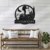 Custom Mountain Hiking Metal Wall Art Personalized Metal Signs Mountain Metal Art 3