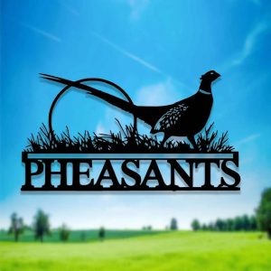 Custom Pheasant Metal Sign Pheasant Metal Wall Decor Pheasant Wall Art 1