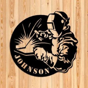 Custom Welder Sign Laser Cut Metal Signs Blacksmith Sign Ironworker Art 2