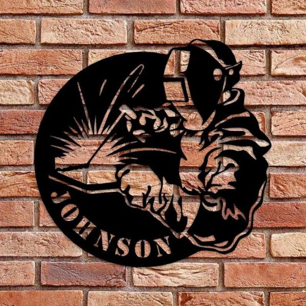 Custom Welder Sign Laser Cut Metal Signs Blacksmith Sign Ironworker Art