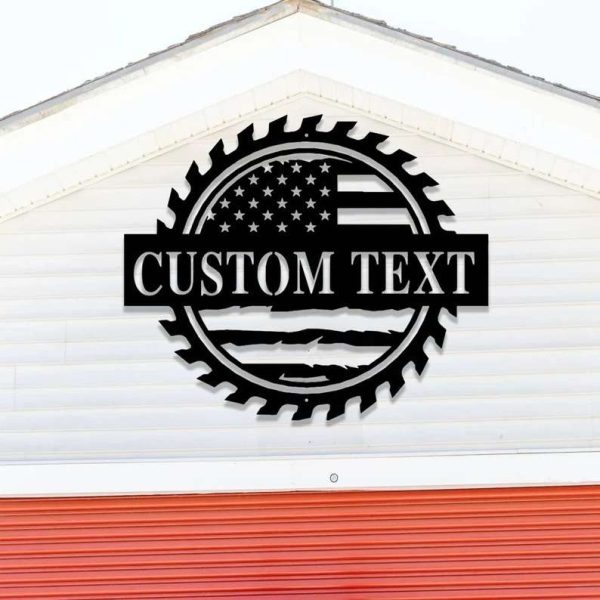 Custom Workshop Sign Personalized Garage Sign Saw Blade Sign Gift for Dad Grandpa