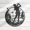 Female Golfing Golf Wall Decor 19th Hole Golf Club Decoration Personalized Metal Signs 1