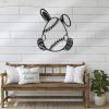Happy Easter Eggs Bunny Baseball Player Metal Sign Rabbit Softball Fans 2