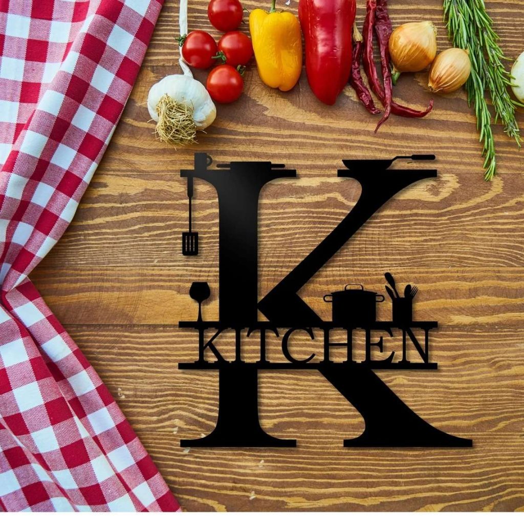 Kitchen Wall Decor Metal Kitchen Sign for Modern Home Decorations Home