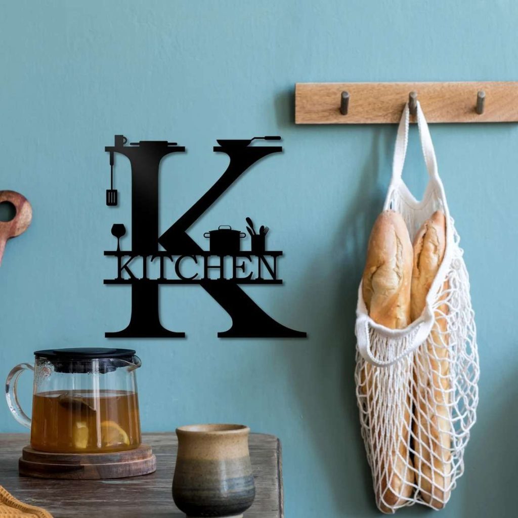 Kitchen Wall Decor Metal Kitchen Sign for Modern Home Decorations Home