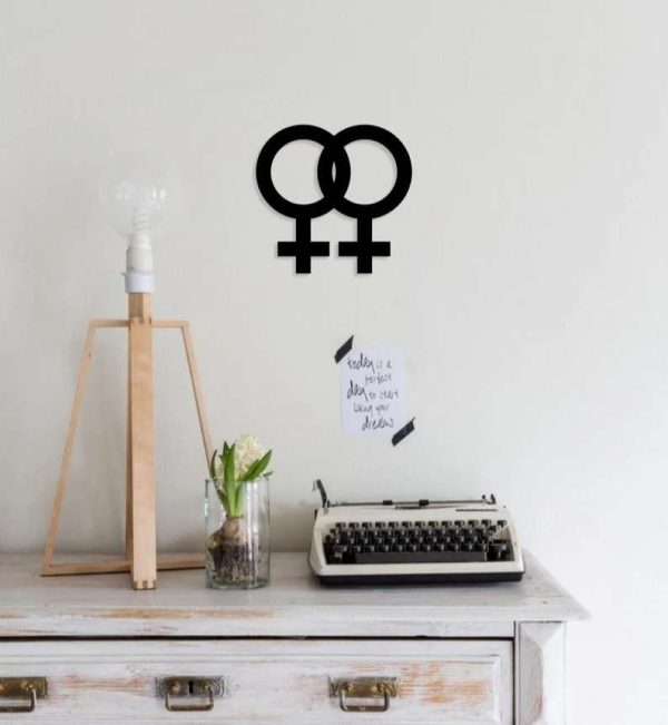 Lesbian Sign Wall Decoration Pride Month Home Bedroom Living Room Decor Lesbian Wall Art LGBT Gift