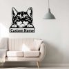 Personalized Cute Cat Metal Sign Cat Decor Gift for Cat Lover 2