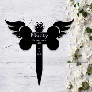 Personalized Dog Memorial Stake Customized Pet Name and Date Memorial Garden Sign Pet Memorial Gift 3