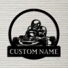 Personalized Go Kart Racing Metal Sign Racing Lover Gift 1