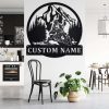Personalized Snowmobile Jump Metal Sign Custom Name Snowmobile Metal Home Decor 3