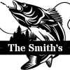 Personalized Walleye Fish Metal Sign Custom Metal Name Signs Fishing Lover Outdoor Home Decor 1