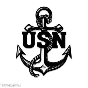 USN US Navy Anchor Veteran Metal Wall Decor Navy Veteran Gift Veteran Day Gift 2