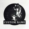 Welder Blacksmith Personalized Metal Signs Home Decor Welders Blacksmith Ironworker Metal Wall Art 1