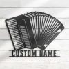 Accordion Musical Instrument Personalized Accordion Player Metal Sign 5