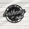 Backyard Sign Patio Name Sign Personalized Metal Sign 4