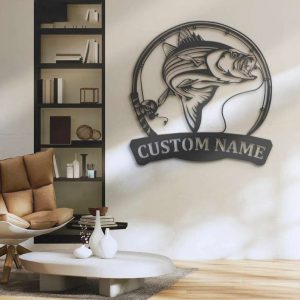 Bass Fishing Custom Metal Sign Fishing Lover Gift - Custom Laser Cut Metal  Art & Signs, Gift & Home Decor