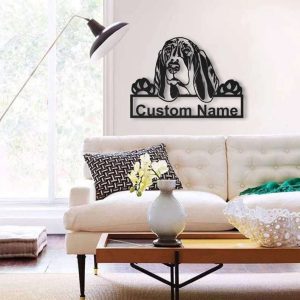 Basset Hound Dog Metal Wall Art Dog Lover Personalized Metal Sign 3