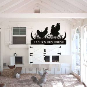 Chicken Coop Sign Chicken Hen House Farmhouse Personalized Farm Metal Sign 1 1
