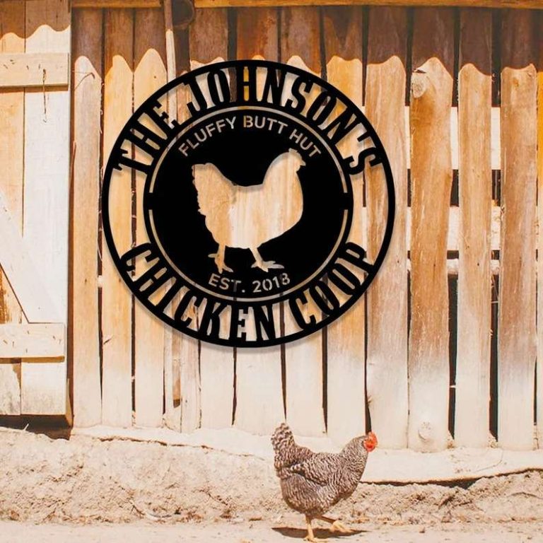 Chicken Coop Sign Hen House Farm Coop Custom Metal Sign Custom Laser